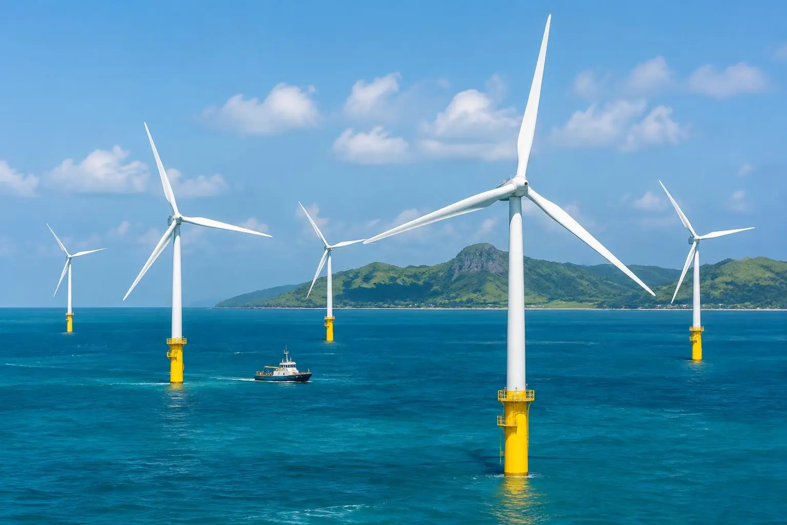 Island offshore wind–storage–compute digital twin