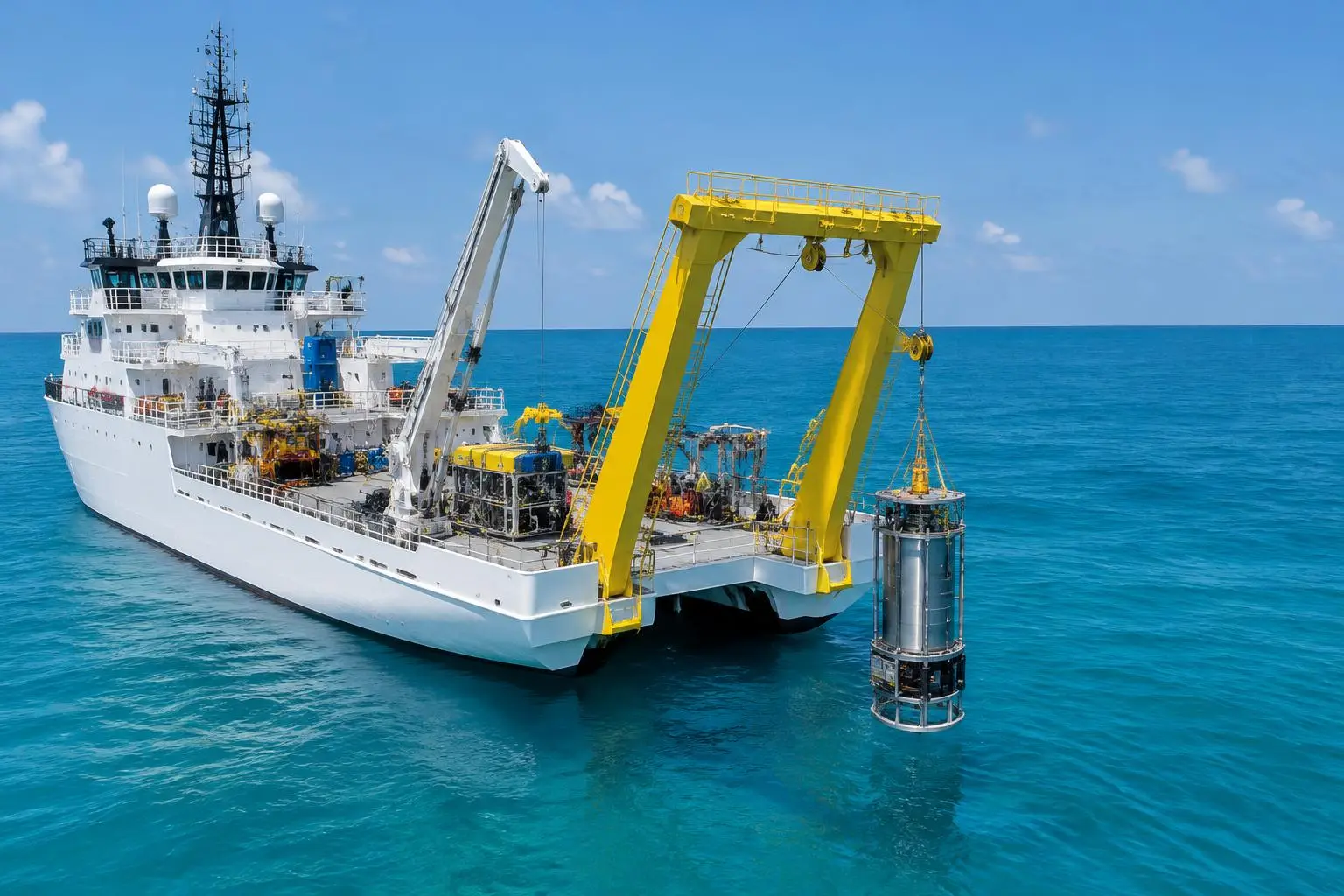 Subsea capsule deployment and robotic inspection